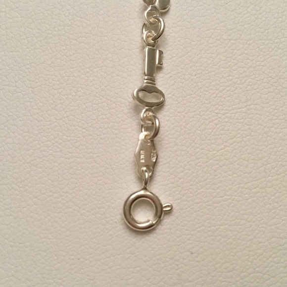 Sterling Silver Key & Heart Bracelet - Picture 8 of 12